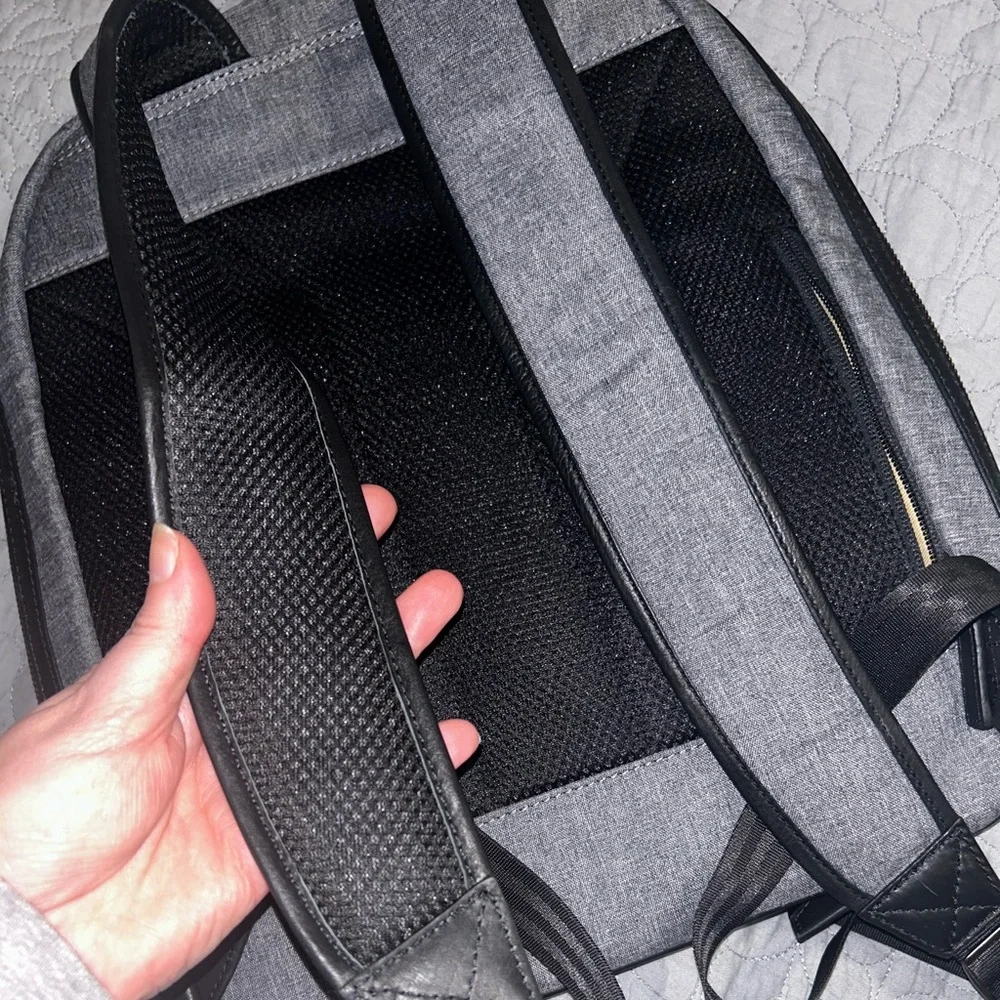NEW BOCONI Recycled Polyester & Leather Backpack ( DEFECT)